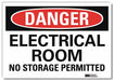 Danger Sign 10inx14in Reflctv Sheeting