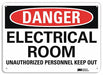 Danger Sign 7 inx10 in Plastic