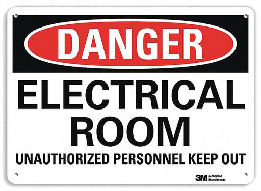 Danger Sign 7 inx10 in Plastic