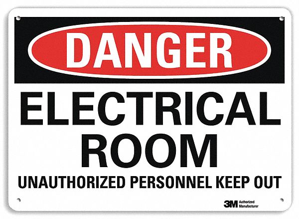 Danger Sign 7 inx10 in Plastic