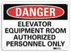Danger Sign 7 inx10 in Plastic