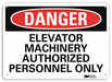 Danger Sign 7 inx10 in Plastic