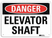 Danger Sign 7 in x 10 in Aluminum