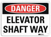 Danger Sign 10 in x 14 in Aluminum