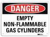 Danger Sign 7 inx10 in Plastic