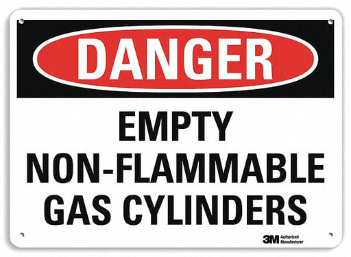 Danger Sign 7 inx10 in Plastic