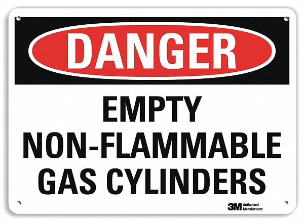Danger Sign 7 in x 10 in Aluminum