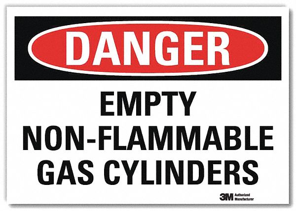 Danger Sign 7 in x 10 in Rflct Sheeting
