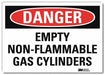 Danger Sign 5 in x 7 in Rflct Sheeting