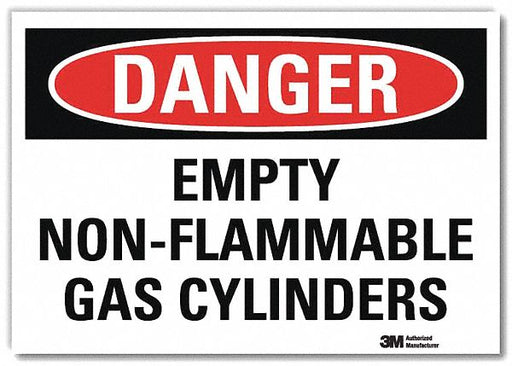 Danger Sign 10 in x 14 in Rflct Sheeting
