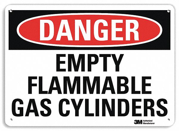 Danger Sign 10 inx14 in Plastic