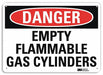 Danger Sign 10 inx14 in Aluminum