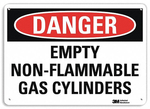 Danger Sign 7 inx10 in Plastic