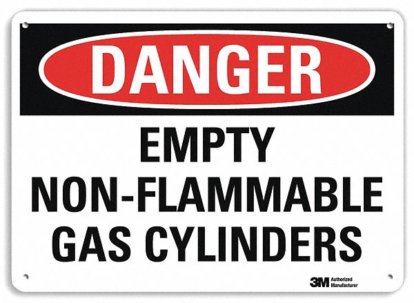Danger Sign 7 inx10 in Plastic