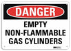 Danger Sign 7 in x 10 in Aluminum