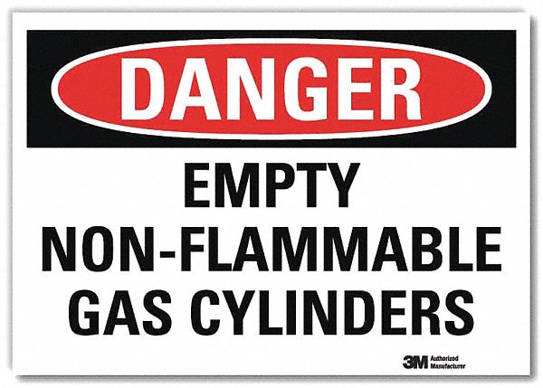 Danger Sign 5inx7in Reflective Sheeting