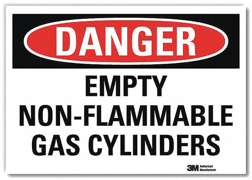 Danger Sign 10 in x 14 in Rflct Sheeting