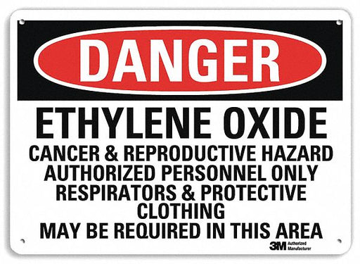 Danger Sign 7 in x 10 in Aluminum