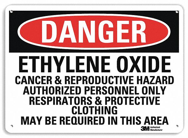 Danger Sign 10 in x 14 in Aluminum