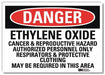 Danger Sign 5 in x 7 in Rflct Sheeting