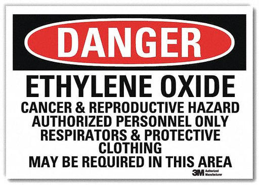 Danger Sign 5 in x 7 in Rflct Sheeting