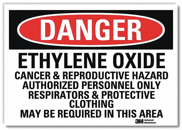 Danger Sign 5 in x 7 in Rflct Sheeting