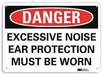 Danger Sign 7 in x 14 in Aluminum