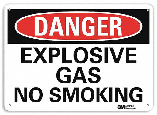 Danger Sign 7 in x 10 in Plastic