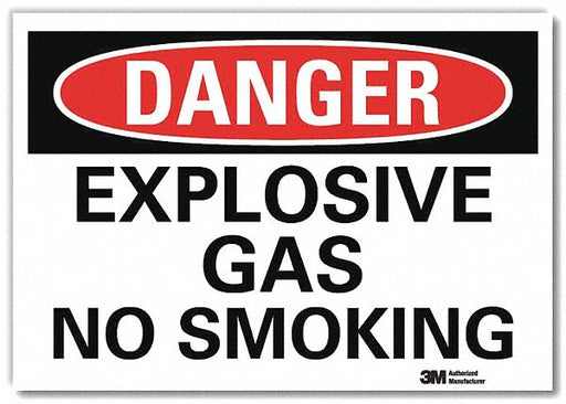 Danger Sign 5 in x 7 in Rflct Sheeting