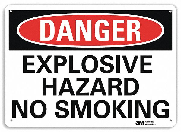 Danger Sign 10 in x 14 in Plastic