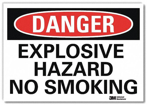Danger Sign 10 in x 14 in Rflct Sheeting