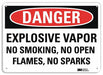 Danger Sign 7 in x 10 in Plastic