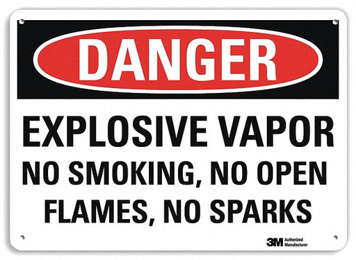 Danger Sign 10 in x 14 in Plastic