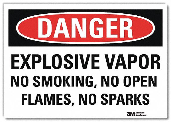 Danger Sign 10 in x 14 in Rflct Sheeting