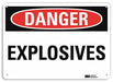Danger Sign 7 in x 10 in Aluminum