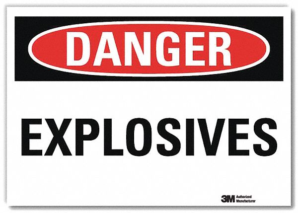 Danger Sign 10inx14in Reflctv Sheeting