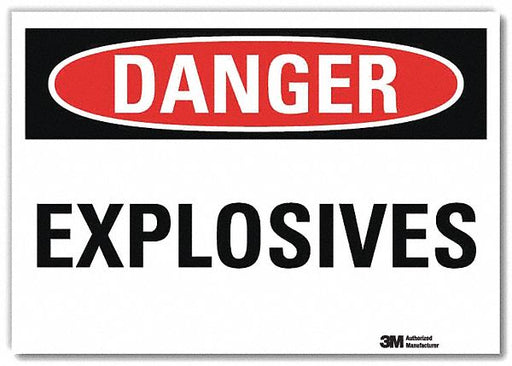 Danger Sign 5inx7in Reflective Sheeting