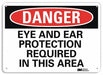 Danger Sign 10 in x 14 in Aluminum