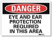 Danger Sign 10inx14in Reflctv Sheeting