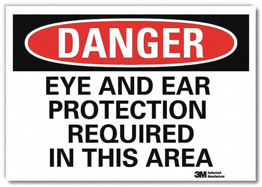 Danger Sign 7inx10in Reflective Sheeting