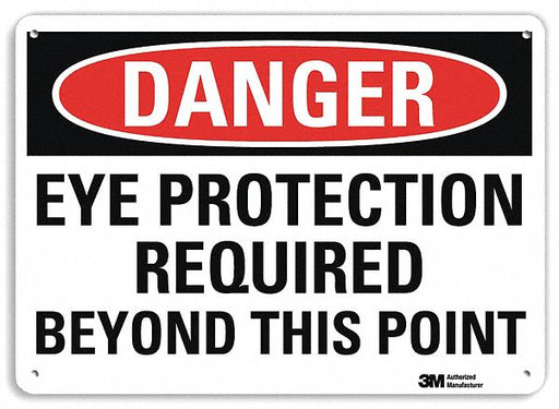 Danger Sign 7 inx10 in Plastic