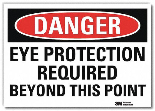 Danger Sign 10 in x 14 in Rflct Sheeting