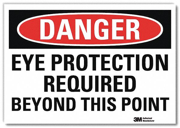 Danger Sign 10 in x 14 in Rflct Sheeting
