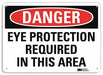 Danger Sign 7 inx10 in Plastic