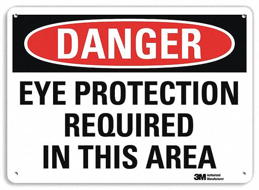 Danger Sign 7 inx10 in Plastic
