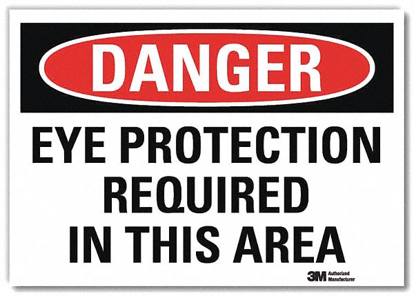 Danger Sign 7 in x 10 in Rflct Sheeting