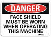 Danger Sign 10 inx14 in Plastic