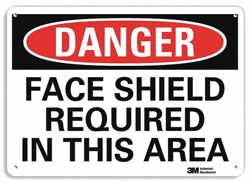 Danger Sign 7 inx10 in Plastic