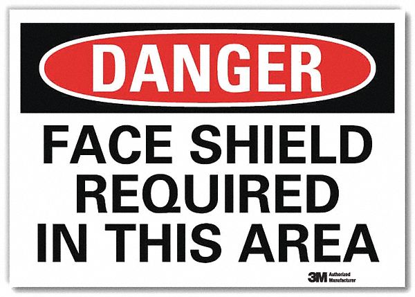 Danger Sign 10 in x 14 in Rflct Sheeting