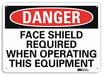 Danger Sign 10 inx14 in Aluminum